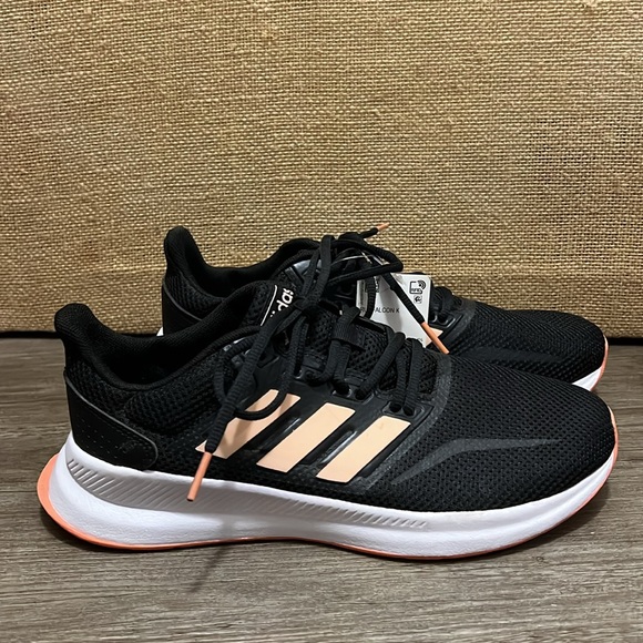 adidas Shoes - New Adidas Runfalcon EE6932 Black Pink Running Shoes Lace Up Low Top Women